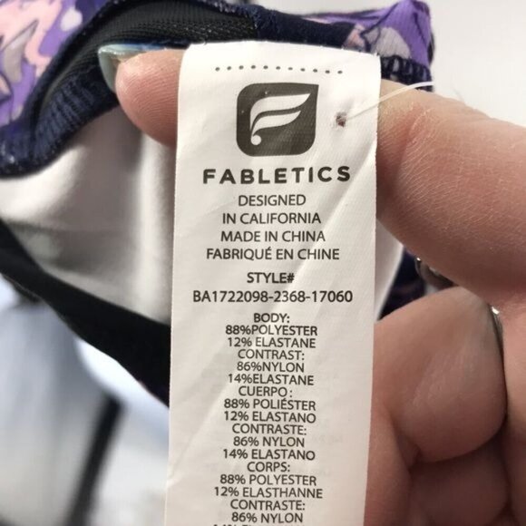 Fabletics Amna Reflective Sports Bra Glow Getter Size XL New - Picture 6 of 8